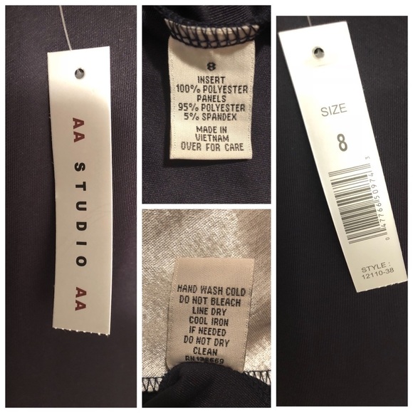 COPY - NWT Navy blue floral design aa studio brand size 8 - Picture 8 of 8